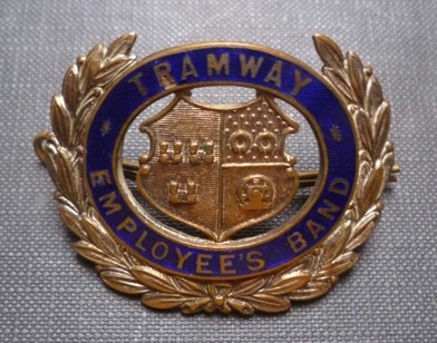 Dublin United Tramways Company Employee's band cap badge